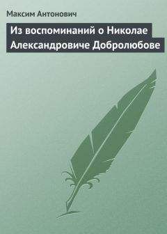 Максим Антонович - Из воспоминаний о Николае Александровиче Добролюбове